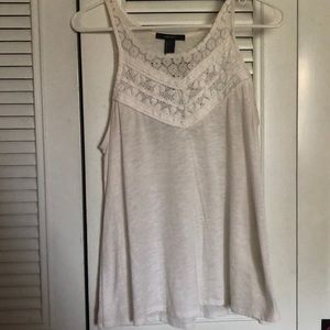 Forever 21 White crochet tank top